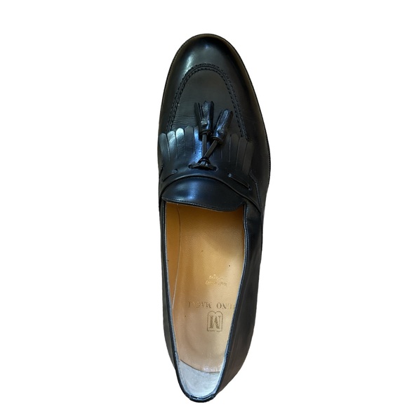 NIB! ALFREDO LEATHER TASSEL SLIP ON LOAFER - BLACK - Picture 3 of 11